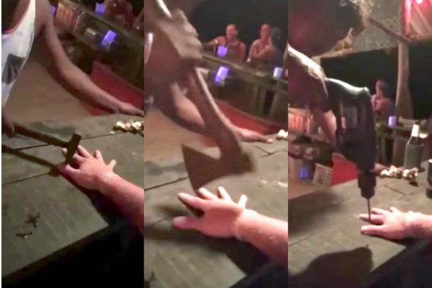 El absurdo reto para ganar trago gratis en un bar tailandés