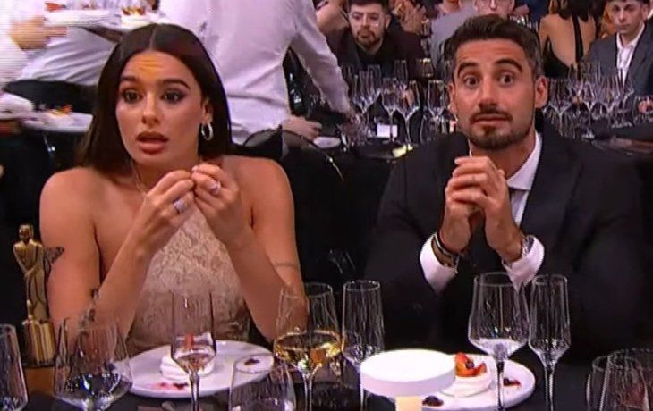 Flor Jazmín y Nico Occhiato en los Martín Fierro de Streaming.