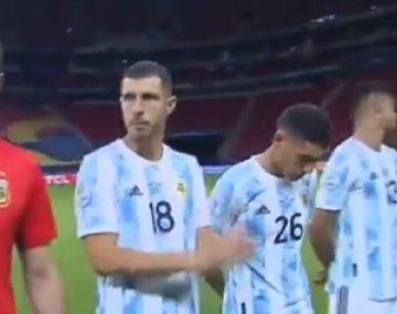 El momento del Himno Argentino en la previa al clásico con Uruguay