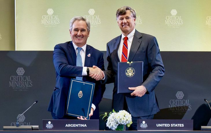 Argentina firmó un acuerdo con Estados Unidos sobre minerales críticos