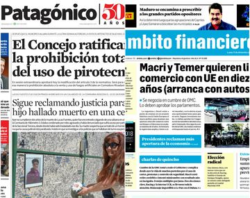 Tapas de diarios del lunes 11 de diciembre de 2017