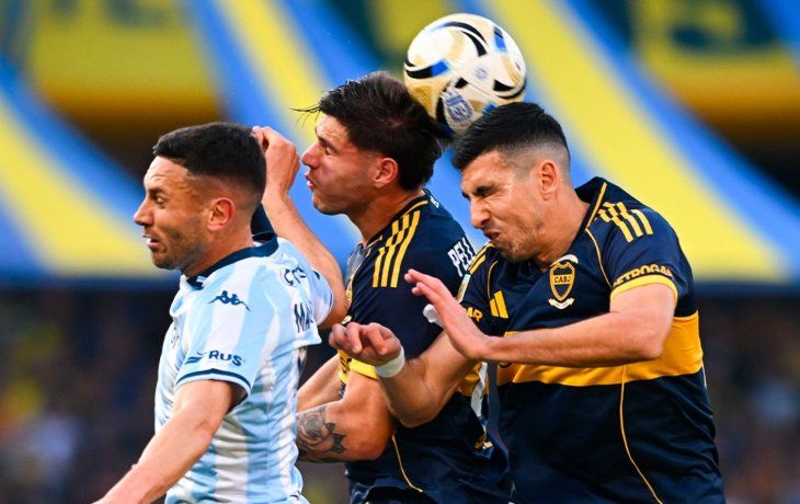 Boca reaccionó y empató 1-1 el clásico ante Racing en una tensa Bombonera