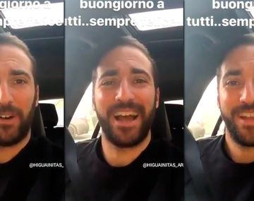 A puro cuarteto: Gonzalo Higuaín mostró su talento oculto en las redes