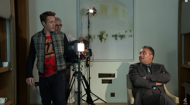 Molesto con las preguntas que le hacían, Robert Downey Jr dejó una entrevista