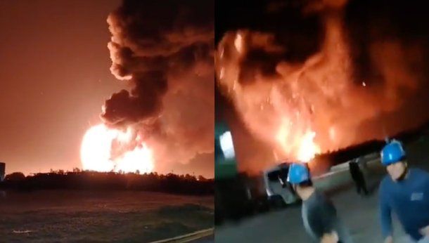Impactante video: así se sintió la explosión a metros del accidente en Ezeiza