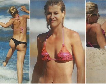 Álbum: los días de playa de Eugenia Tobal con sus amigos