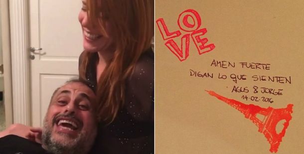 El divertido video de Jorge Rial y Agustina Kämpfer por el Día de los Enamorados