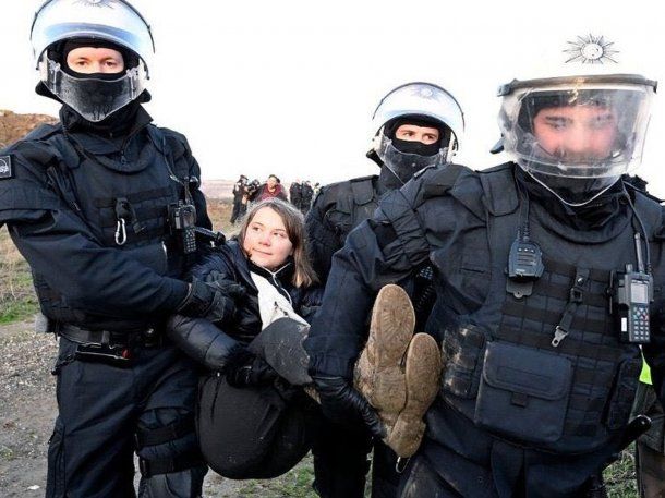Arrestaron a Greta Thunberg en una protesta antiminería