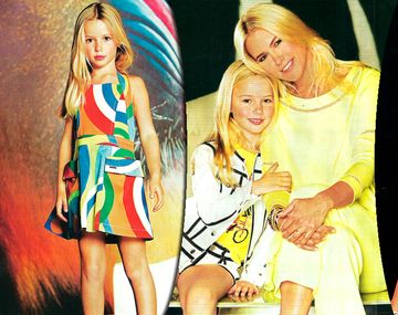 La hija de Valeria Mazza debutó como modelo a los 7 años: sus fotos