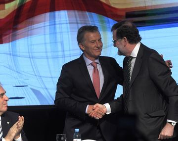 Macri y Rajoy se saludan con cordialidad