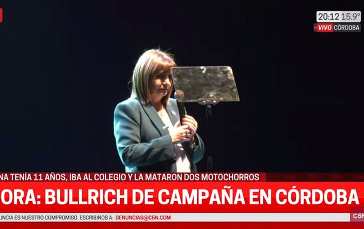 Bullrich dijo que suspendía la campaña, pero este mismo miércoles realizó un acto en Córdoba