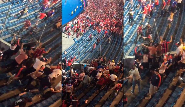 Batalla campal e incidentes entre hinchas de San Lorenzo y Cerro Porteño en Paraguay