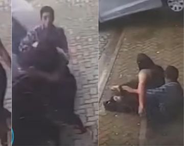 Salvó a la novia de que la atropellen