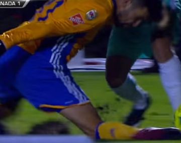 El momento de la espeluznante lesión