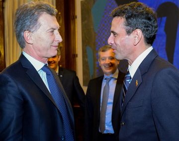 Macri recibió al líder opositor de Venezuela 