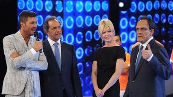 video: asi fue la aparicion de scioli en showmatch video: asi fue la aparicion de scioli en showmatch