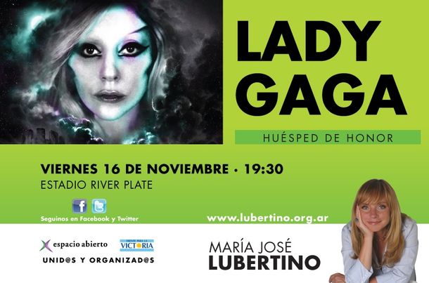 Lubertino espera con ansias a Lady Gaga