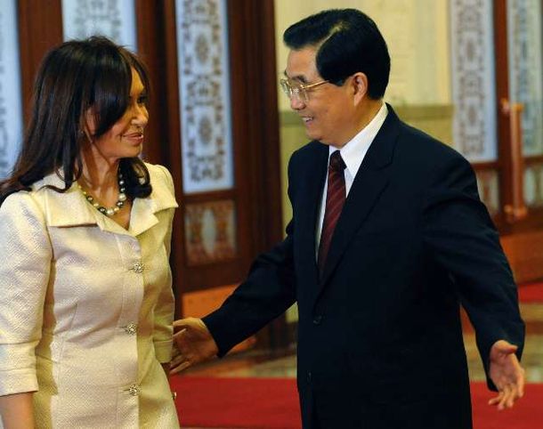 Cristina y hu jintao