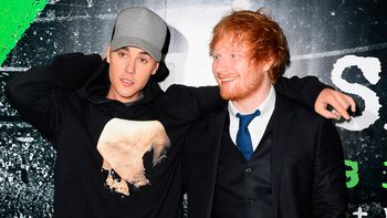 Ed Sheeran golpeó a Justin Bieber Ed Sheeran golpeó a Justin Bieber