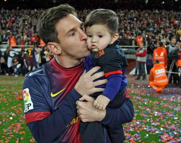 Al hijo de Messi no le gusta jugar a la pelota