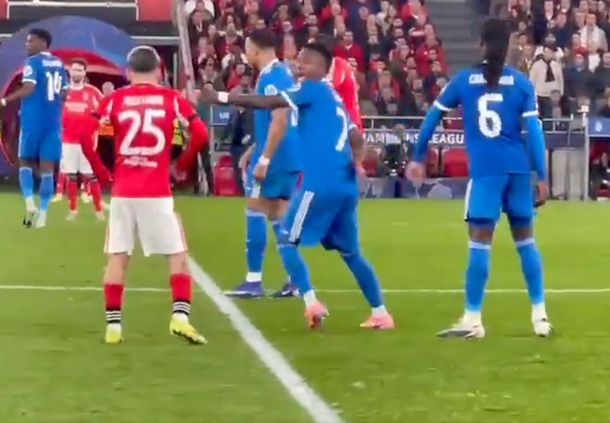 El video que publicó Benfica para desmentir las acusaciones de Vinicius Jr contra Gianluca Prestianni