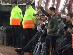 El uruguayo agradeció el gesto El uruguayo agradeció el gesto