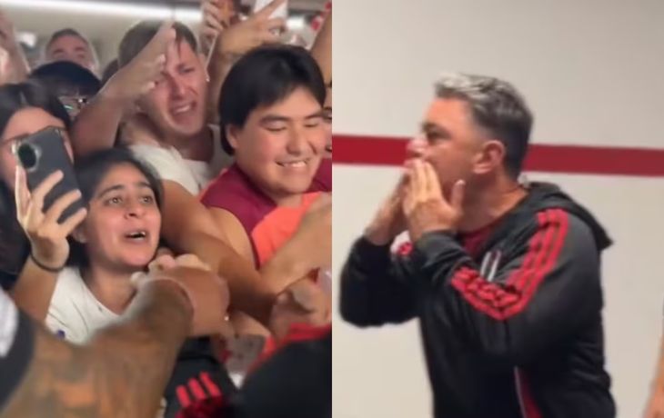 Gallardo y una despedida íntima con los hinchas en el Monumental