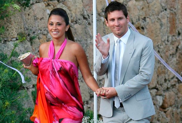 Lio Messi y Antonella Roccuzzo fueron padres