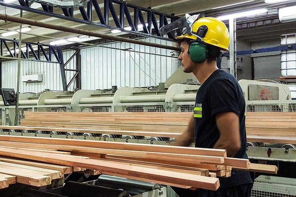 La producción industrial retrocedió un 6