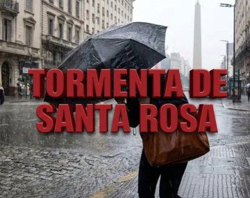 Llegó la Tormenta de Santa Rosa al AMBA