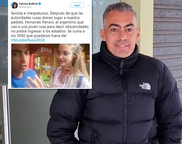 La Ministra tuiteó sobre el argentino que se burlo de una ciudadana rusa