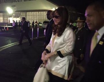 Cristina Kirchner llegó a Panamá para asistir a la Cumbre de las Américas