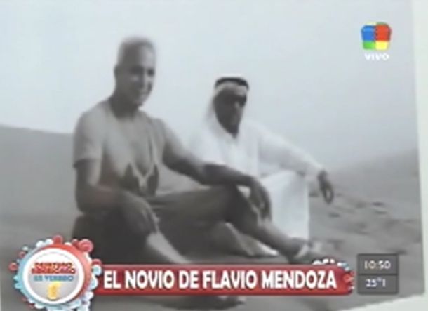 La primera foto de Flavio Mendoza y su novio jeque árabe