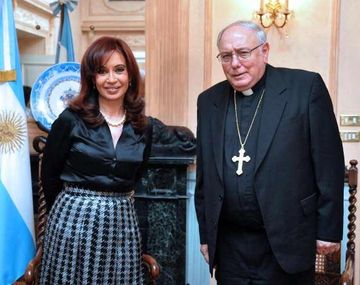 Monseñor Arancedo y Cristina Fernández