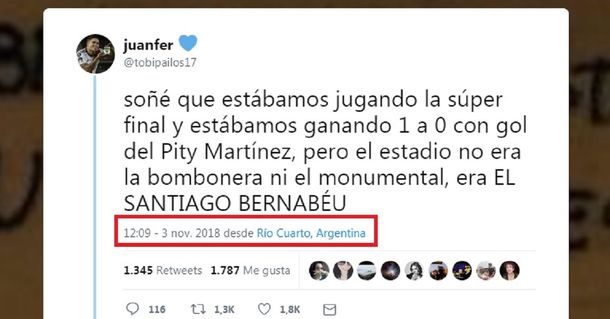 El tuit premonitorio sobre la Superfinal