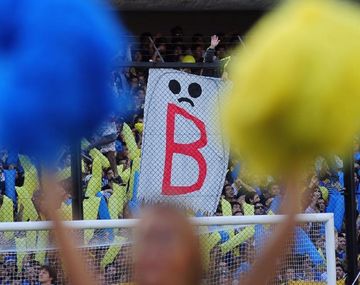El fantasma de la B en medio de la tribuna de Boca