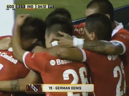 Denis anotó su primer gol desde su vuelta a Independiente