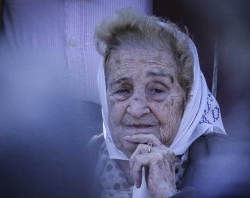 Mercedes Colás de Meroño, vicepresidenta de Madres de Playa de Mayo. Foto: Télam