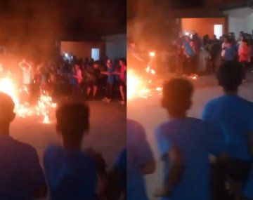 Un nene terminó quemado al pasar por un aro con fuego en un colegio