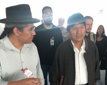 Evo está en la Argentina como refugiado