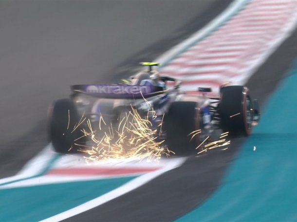 La vuelta que dejó a Franco Colapinto afuera de la FP2 en el Gran Premio de Abu Dhabi