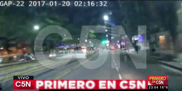Imágenes de uno de los videos difundidos por C5N