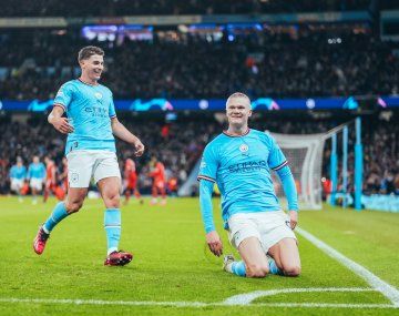 Julián intentó explicarle a Haaland cómo es el clima de Buenos Aires en inglés