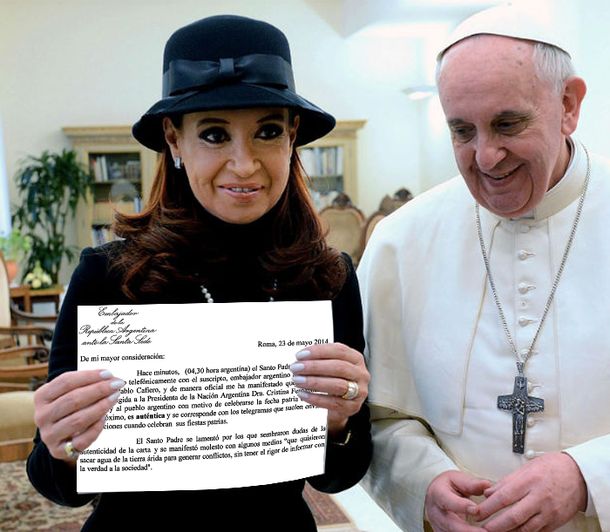 Cristina partió a Roma para encontrarse con el Papa Francisco