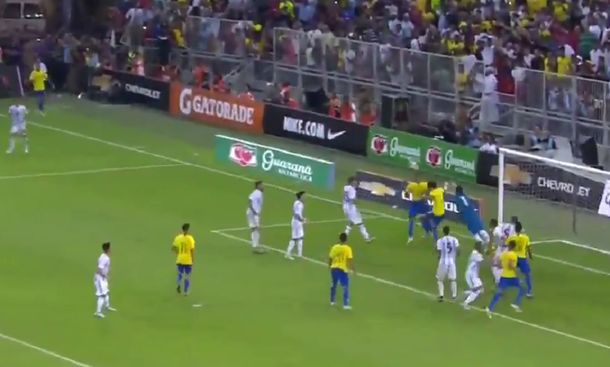 El gol de Brasil con el que le ganó a la Argentina