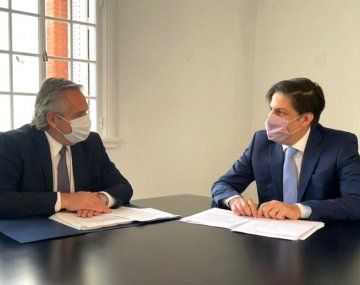 Alberto se reunió con Trotta para analizar una presencialidad administrada en colegios