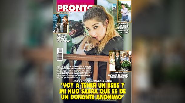 Juana Repetto está embarazada de un donante anónimo