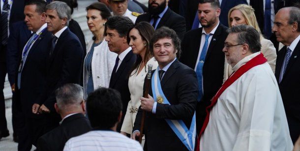 Javier Milei participó de la ceremonia interreligiosa en la Catedral Metropolitana