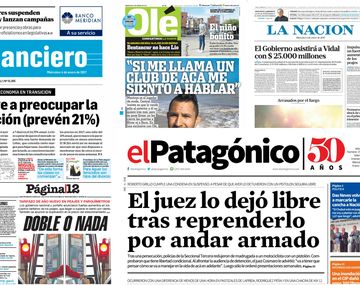 Tapas de diarios del 4 de enero de 2017