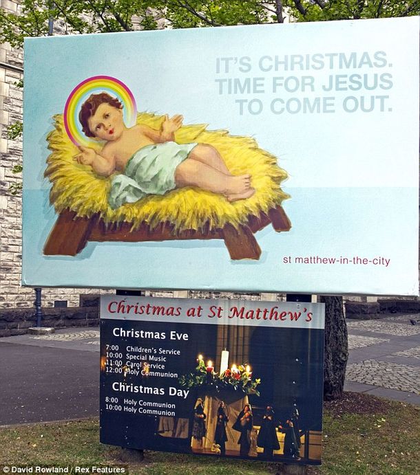 Polémica publicidad: Es Navidad, es momento que Jesús salga del clóset